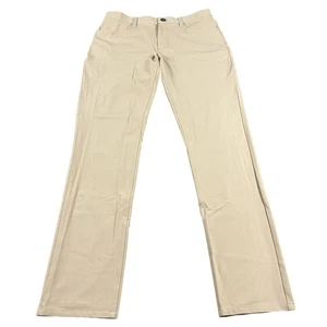 Sunswell Pants Mens 32 Khaki Performance 4-Way Stretch Quick Dry Water Repellent - Picture 1 of 10