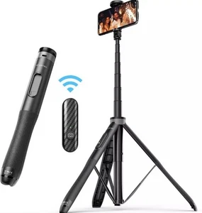 ATUMTEK 51" Selfie Stick Tripod with Bluetooth Remote | Extendable 1.3m, 360° - Picture 1 of 8