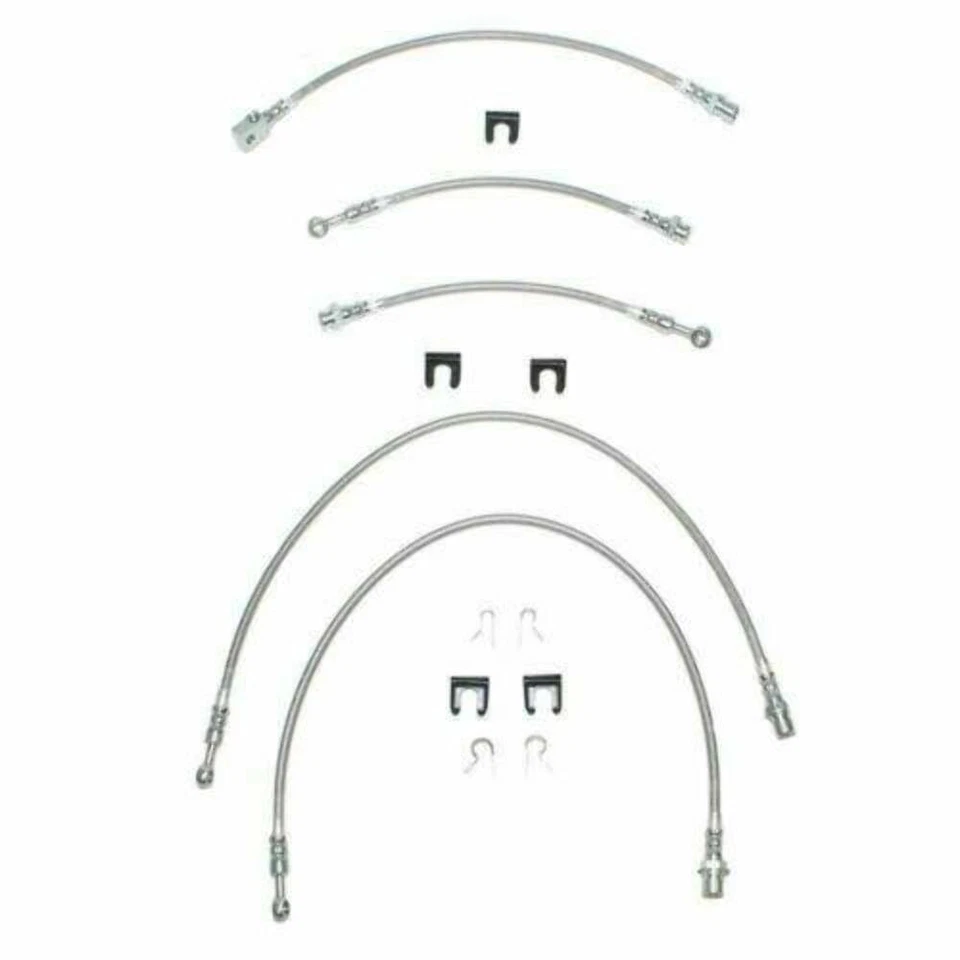 Brake Hose Kit Fits Cadillac Escalade 2000-2006 w/ 4WD-HSK0009SS - Image 1 of 1