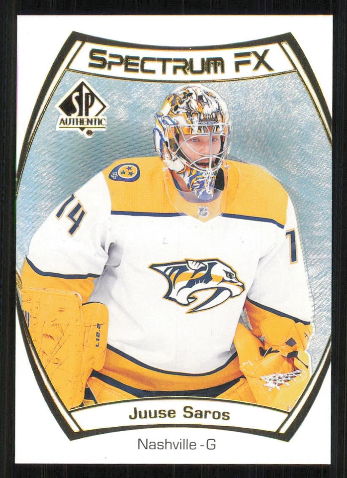 2021-22 SP Authentic Spectrum FX #S31 Juuse Saros - Image 1 of 2