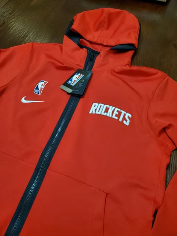 Authentic NBA Nike HOUSTON ROCKETS RED THERMA-FLEX SHOWTIME HOODIE MENS SZ Large Cover
