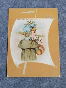 Victorian Trade Card "Rockford Oatmeal Co's Nudavene Fakes", 3 1/2 x 5 inches - Picture 1 of 2
