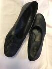 Beacon Size 7 W Black Leather Shoes Comfort Low Heel