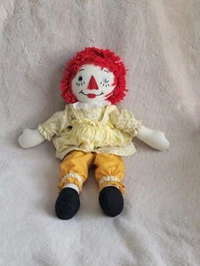 17" Vintage Handmade Raggedy Ann Rag Cloth Doll Baby Doll Shirt, Pants, Apron - Picture 1 of 6