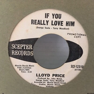 LLOYD  PRICE 45  SINGLE , HOOKED  ON A FEELING / IF YOU REALLY  LOVE HIM ( PROMO - Image 1 of 2