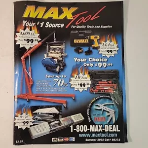 Summer 2002 Max Tool Catalog For Repairing Automotive Locomotive Trains Cars Etc - Foto 1 di 12