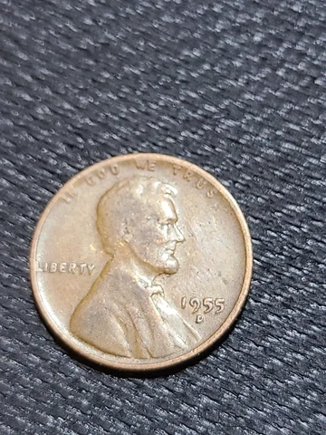 1955 D Lincoln Wheat Penny One Cent Coin Errors Cover