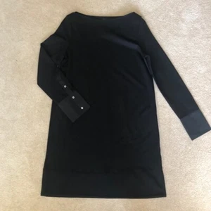 Vestido recto para mujer COS negro cuello redondo manga puños talla XS NUEVO CON ETIQUETAS 89 - Imagen 1 de 1