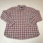 The Buckle Shirt Mens Size Large Button Up Red Plaid Long Sleeve Red