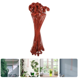 30 Pcs Green Pot Hook Plastic Plant Hanging Holders Flowerpot Hanger - Picture 1 of 12