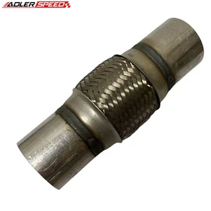 2'' 2.25" 2.5'' 3'' 4'' OD SS Exhaust Flex Pipe Heavy Duty -8'' 10" 12" 14'' OL - Picture 1 of 14