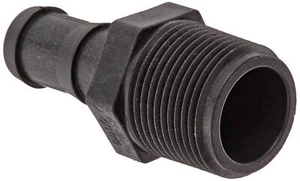 Banjo Poly Hose Pipe Fitting Adapter 1" Male Thread X 3/4" Hose Barb - HB100-075 - Picture 1 of 3