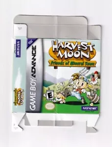 Harvest Moon Friends of Mineral Town autentico Game Boy Advance GBA - SOLO scatola - Foto 1 di 2
