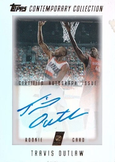 2003-04 Topps Contemporary Collection #25 Travis Outlaw AUTO 368/499 RC - Image 1 of 2