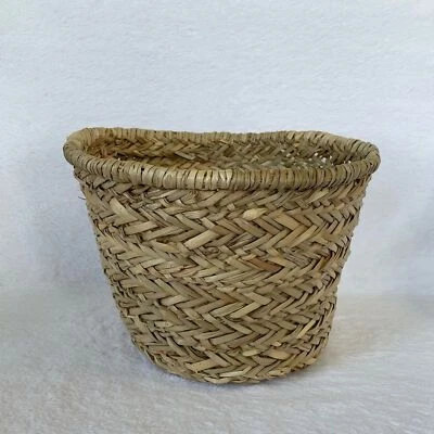 Круглая плетеная корзина для хранения морской травы организация домашнего декора - Изображение 1 из 3
