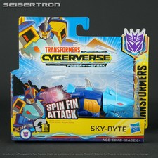 SPIN FIN ATTACK SKY-BYTE Transformers Cyberverse 1 Step Changer Hasbro 2019 NEW