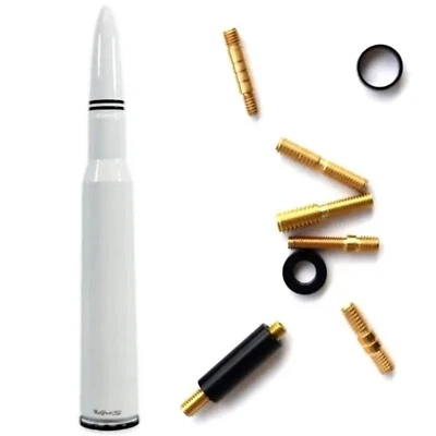 VMS White Bullet Antenna For Ford Bronco Fits All Years and Models 5.5 Inches - Image 1 of 2