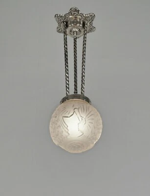 PETITOT & MULLER FRERES: COLGANTE ART DECO FRANCÉS 1930... araña Francia Foto 1 de 4