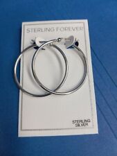 Sterling Forever Hoop Earrings