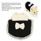 Hamster Cloak Outfits With BowKnot Soft Fleece Mini Pet Clothes For Small An GOF