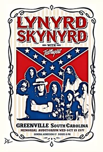 Lynyrd Skynyrd "Rock Icons" Pop Art Druck - 13 x 19 Poster - Bild 1 von 1