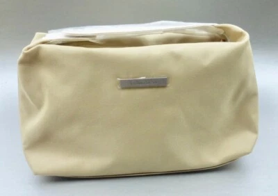 Bolsa de viagem Calvin Klein para produtos de higiene pessoal maquiagem bolsa cosmética baunilha leve rara  - Imagem 1 de 4
