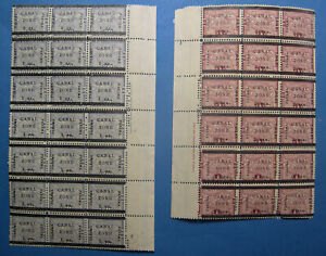 CANAL ZONE 1906 MNH Large Blocks of Scott 16 and 17