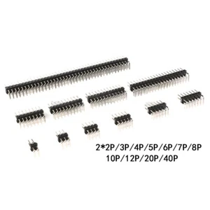 2.54mm 2*2P-2*40P PCB Male Header Pin Straight Double Row Strip for Breadboard - Picture 1 of 12