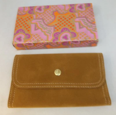 CARTERA VINTAGE IMITACIÓN GAMUZA CUERO MARRÓN NUEVA EN CAJA HONG KONG Foto 1 de 3