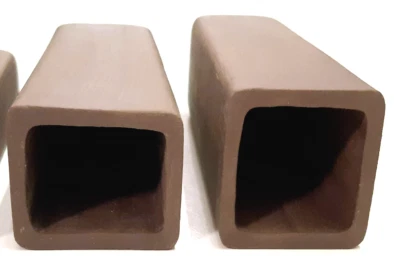 Square shaped ceramic breeding hiding fish cave Pleco Catfish Cichlid Shrimps - Image 1 of 4