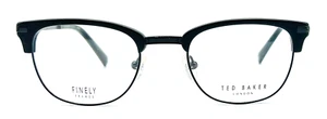 AUTHENTIC & NEW - TED BAKER - TFM500 BLK 50/21/140 - BLACK - EYEGLASSES & CASE - Picture 1 of 2