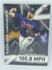 Jhoan Duran Significant Statistics 2023 Topps Serie 2 Baseball Nr. SS-13 - Bild 1 von 2