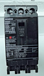 NEW Siemens HED43B040 3Pole 40Amp 480 Volt 42kA@480V Circuit Breaker - Picture 1 of 9