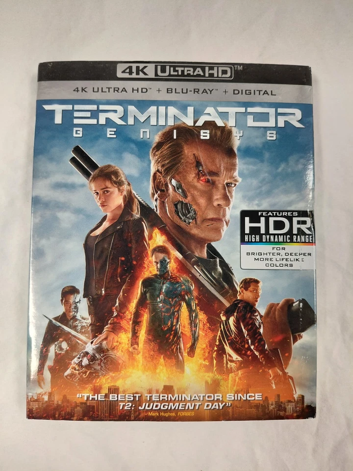 Terminator Genisys (Ultra HD, 2015) 4K Blu-ray with Slipcover 3 Disc Set NEW - Image 1 of 4