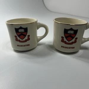Lot de tasses à café Princeton University tasse à thé lierre vintage original - Photo 1/7