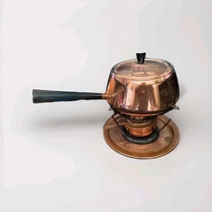 Set fonduta in rame Culinox metà secolo moderno, vintage, Svizzera - Foto 1 di 5