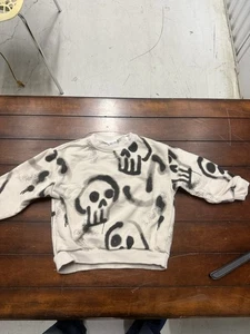 Zara Totenkopf Pullover Halloween Pulli Größe 3-4 Jahre - Bild 1 von 3