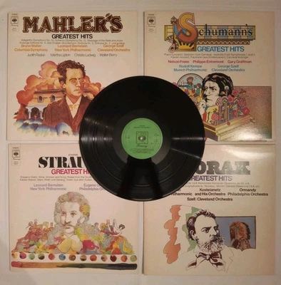 4x Klassik LP CBS 70's🎻Mahler🍂Schumann🍁Dvorak🍂Strauss🍁Greatest Hits Vinyl🔝 - Bild 1 von 4