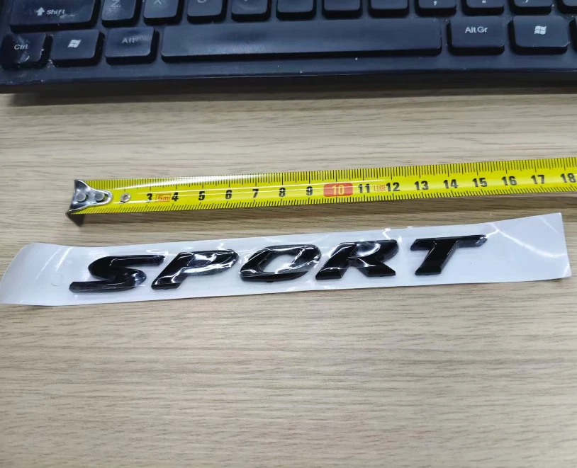 Fit For Honda Civic Sport Rear Trunk Letter Badge Emblem Nameplate Gloss Black Foto 1 de 4