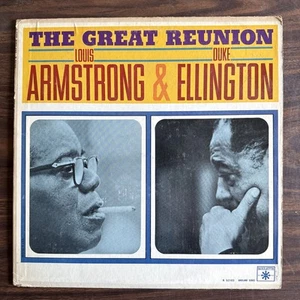 Roulette Records R-52103 Armstrong / Ellington Reunion LP Vinyl - Imagen 1 de 11