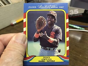1987 Fleer Limited Edition Tony Gwynn Baseball Card #19 Mint FREE SHIPPING