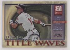 2001 Donruss Elite Title Waves Holofoil /100 Chipper Jones #TW-28 HOF