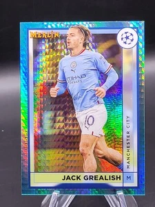 2022-23 Topps Merlin Chrome UEFA Jack Grealisj Aqua Prism Refractor #95 - Picture 1 of 2