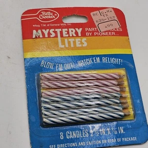 Betty Crocker Mystery Lights Candles Vintage NOS Hong Kong Relighting... - Picture 1 of 4