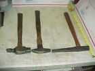 Vtg (3) Old Hammers Blacksmith Anvil Tinsmith Auto Body Metalwork Dolly ToolS
