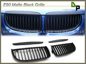 BMW Matte Black Front Grille For E90/E91 325i 328i 330i 335i Sedan/Wagon 05-08 - Bild 1 von 3