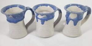 North Carolina Art Pottery Bledsoe Set of 3 Mugs NC Pottery Bledsoe - Picture 1 of 5