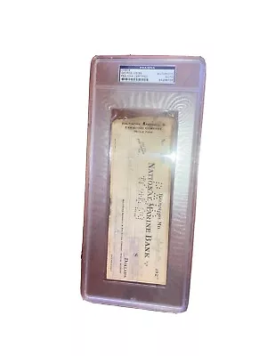 George Weiss New York Yankees  Signed check 1929 baltimore orioles psa certified - Image 1 of 4