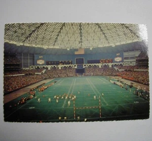 UNUSED Astrodome Postcard Astrocard 1971 Houston Texas FOOTBALL Oilers Cougars - Picture 1 of 2