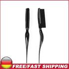 Plastic Slim Line Comb Salon Teasing Back Hair Brushes Tool (Black)